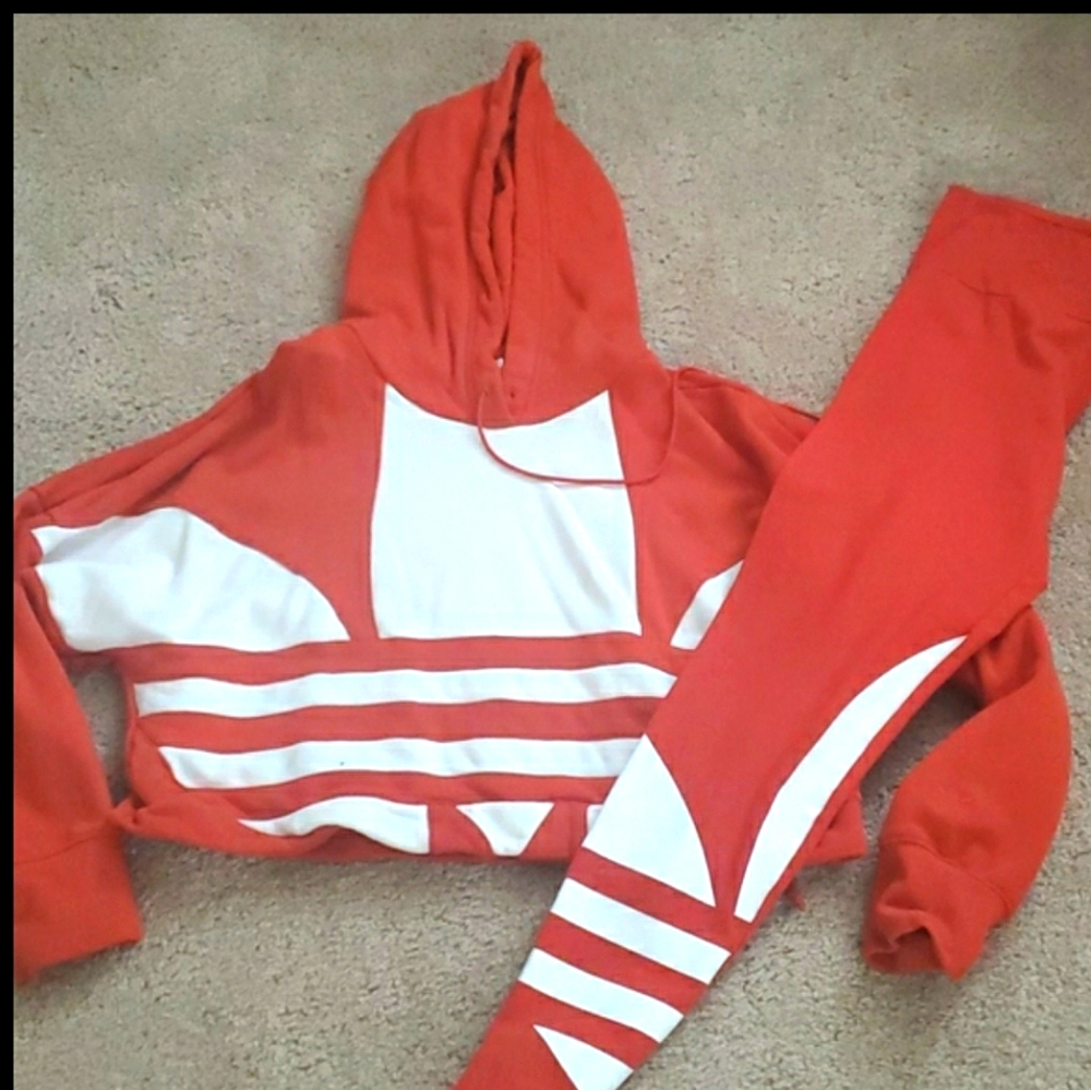 Adidas hoodie and leggings